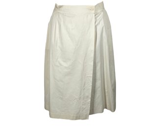 Loewe Off White Long Cotton Skirt - Size 46