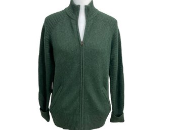 Royal Robbins Green Wool Blend Cardigan Sweater Size L