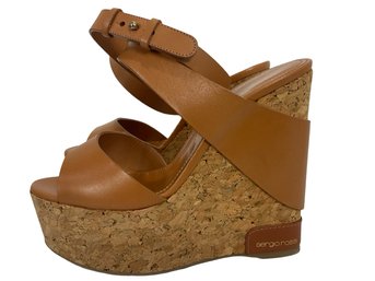 Sergio Rossi Cork Wedge Sandal Size 36