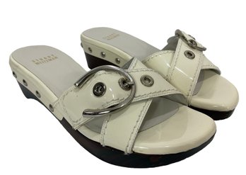 Stuart Weitzman Patent Buckle Sandals Size 5.5