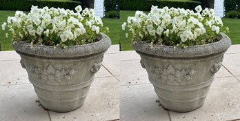 Pair Of Stone Planters (1 Of 2)