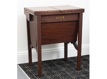 Antique Sewing Machine Storage Table