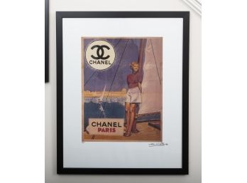 Chanel Fairchild Paris Sailing Scene Framed Print