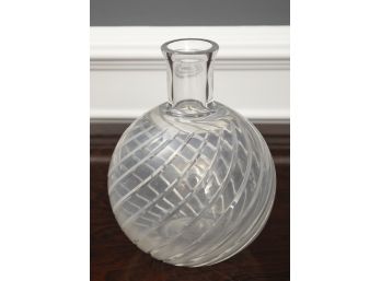 Baccarat Cut Crystal Swirl Vase
