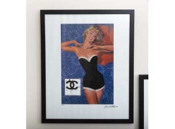 Chanel Fairchild Paris Swimsuit Beauty Framed Print