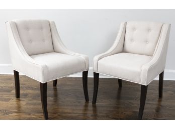 Pair Of Tufted Side Chairs