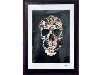 'Vintage Skull' Ali Gulec Framed Print