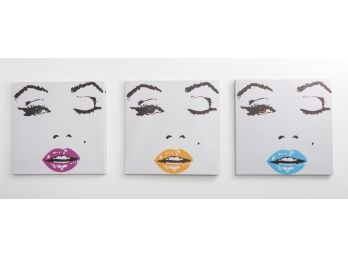 Marilyn Monroe Pop Art Canvas Trio