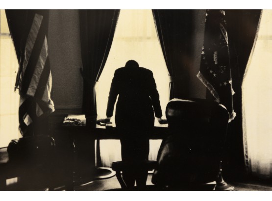 The Loneliest Job- John F. Kennedy 1961-black And White Photograph