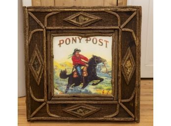 Pony Post Framed Cigar Label Art