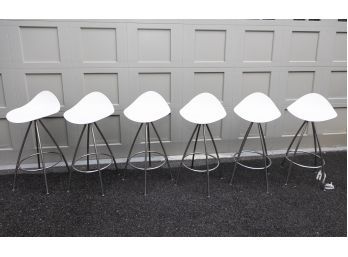 Design Within Reach Onda Counter White  Stools- Paid $2300