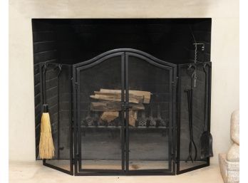 Fireplace Screen And Tools