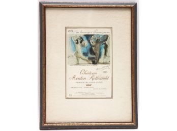 Chateau Mouton Rothschild - Pablo Picasso Wine Label Framed