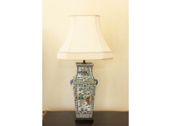 Windemere Lamps For Lotus Arts Hand-Painted Chinese Porcelain Table Lamp