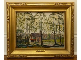Anthony Thieme (1888 - 1954) Landscape Of A Woodland Scene Oil On Board