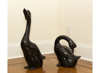 Metal Duck Sculptures By Toyo
