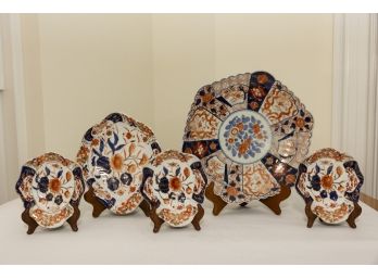 Antique Japanese Imari Plates- A Collection Of 5