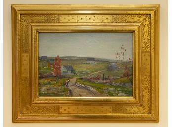 19th Century Oil Painting -Countryside Landscape