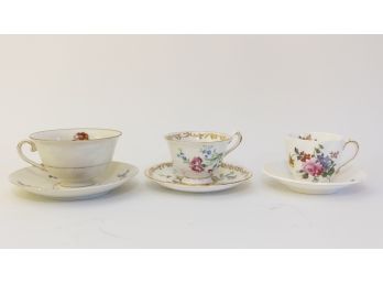 Tea Cup & Saucer Trio