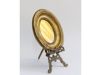 Gold Mirror On Stand