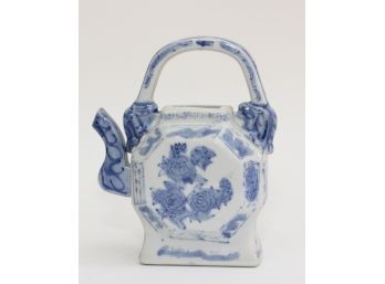 Blue And White Tea Pot 1