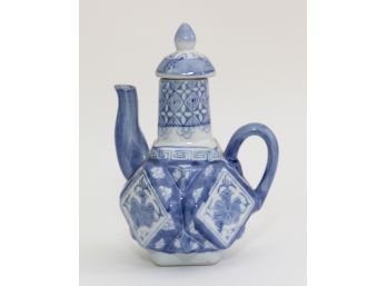 Blue And White Tea Pot 2