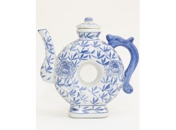 Blue And White Tea Pot 4