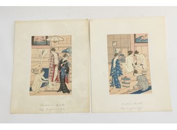 Two Asian Prints Unframed