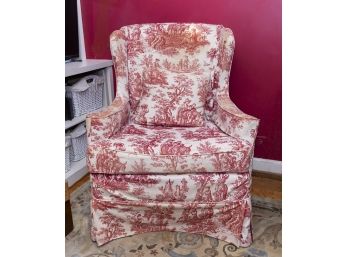Wingback Slip Covered Chair