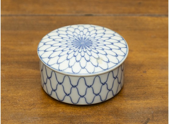 Blue And White Trinket Box