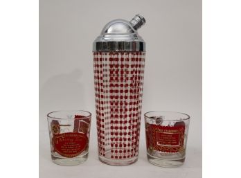 Mid Century Barware Set