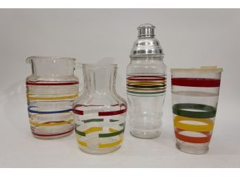 Fun Stripped Barware Collection