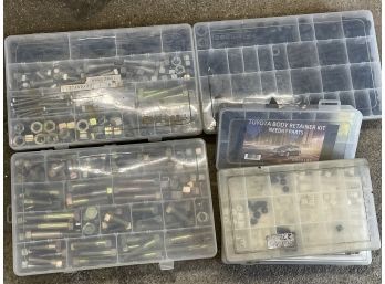 Assorted Nuts & Bolts With Cases