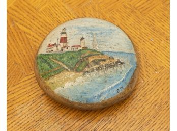 Hand Painted Montauk Rock