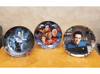 Star Trek Collector Plate Trio