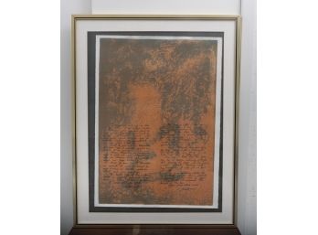 Lebadang Nature Prays Without Words Numbered Lithograph