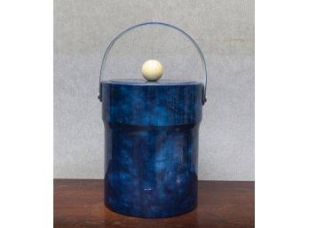 Retro Blue Ice Bucket