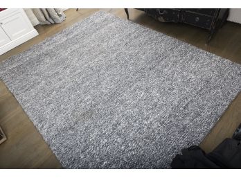 Safaviah Dark Grey Natural Wool Carpet 8' X 10'