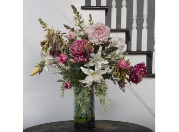 Faux Floral Arrangement In Vase