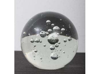 Glass Paperweight Controlled Bubbles