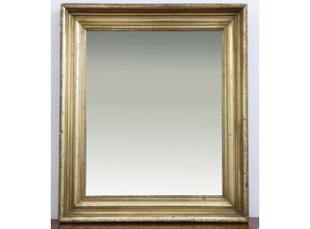 Antique Rectangular Giltwood Mirror