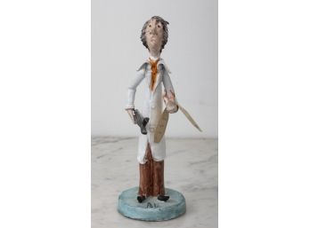 Ceramic Dentist Figurine By Cesare Poli