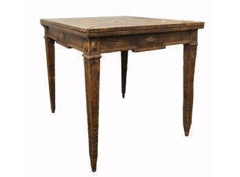Continental Style Oak Center Table With Lift Top
