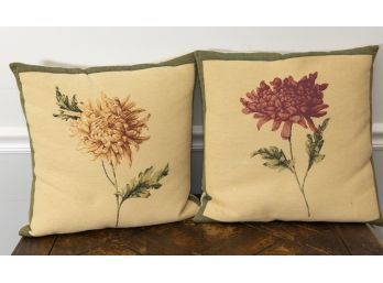 Mismatch Botanical Throw Pillows
