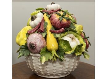 Capodimonte Porcelain Vegetable Centerpiece