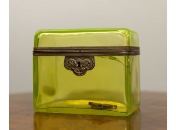 Uranium Glass Trinket Box