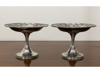 Pair Of Wilcox International Silver Plated Compote Dishes