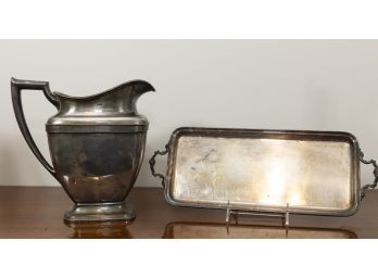 Silver Plated Pitcher & Tray