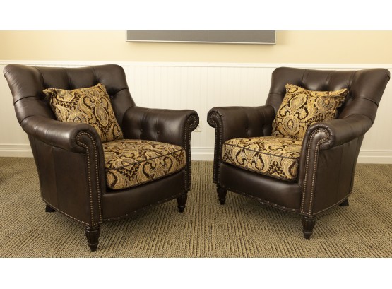 Bradington Young Leather Nailhead Chairs