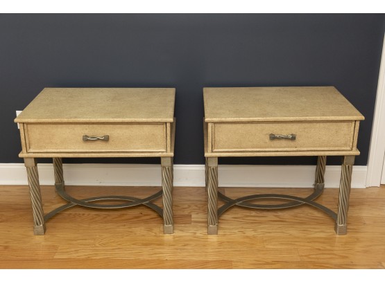 Post Modern Bedside Tables- A Pair